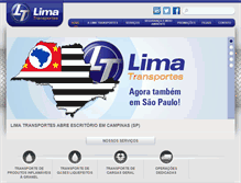 Tablet Screenshot of limatransportes.net